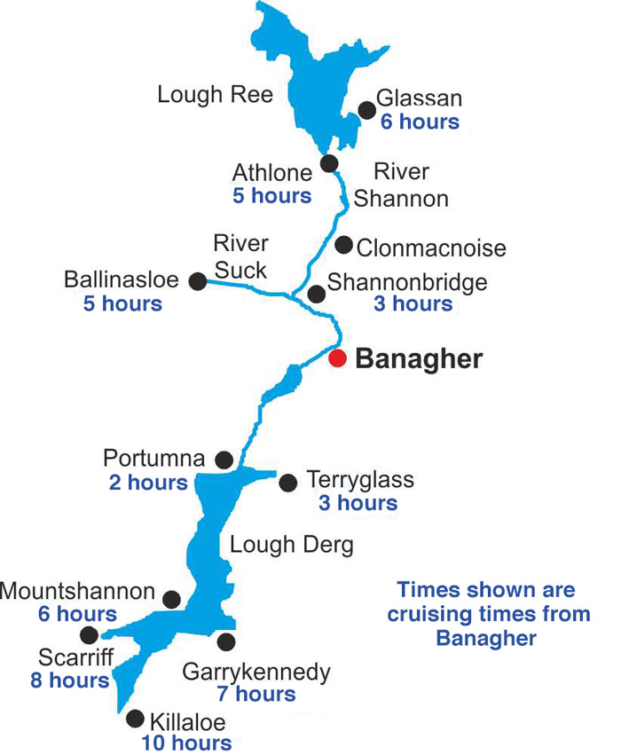 Banagher map